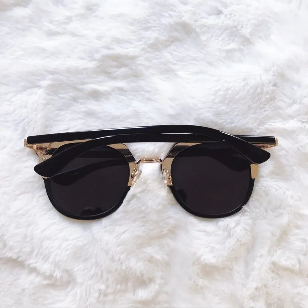 Taylor Blue & Black Brow Bar Sunglasses